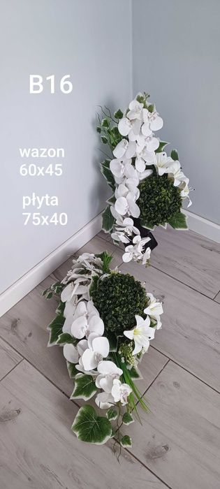 Stroik na cmentarz kompozycja kwiatowa