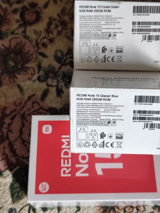 Xiaomi redmi note 14S,14 5g,15NFC,Poco M7 X8pro, F6,iqoo нові global