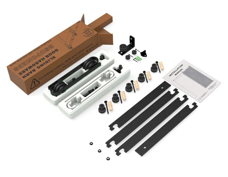 SMST System Do Drzwi Przesuwnych 228 cm - Kompletny Zestaw Z Prowadnic