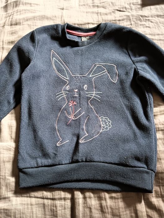 Bluza ciepła kroliczek
