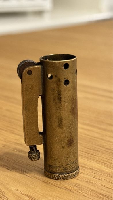 Stara mosiężna zapalniczka benzynowa / vintage, kieszonkowa