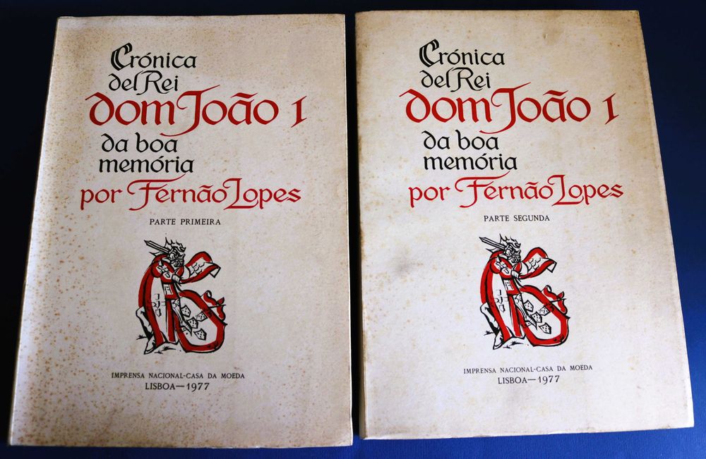 Crónica delRei Dom João I da Boa Memória de Fernão Lopes, 2 volumes, 1977