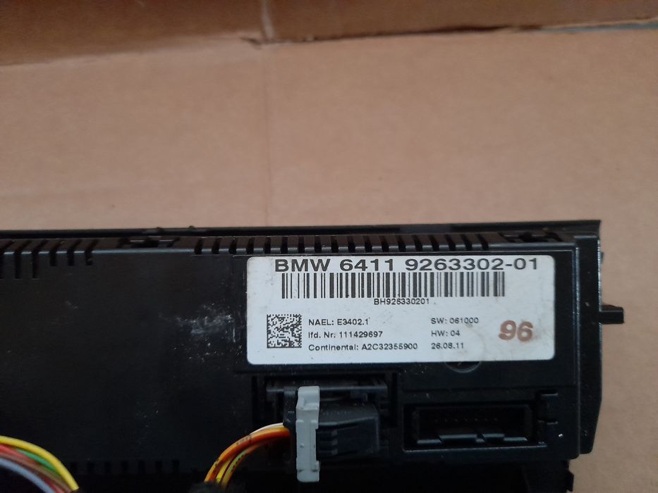 Bmw x1 e84 Panel klimatyzacji.