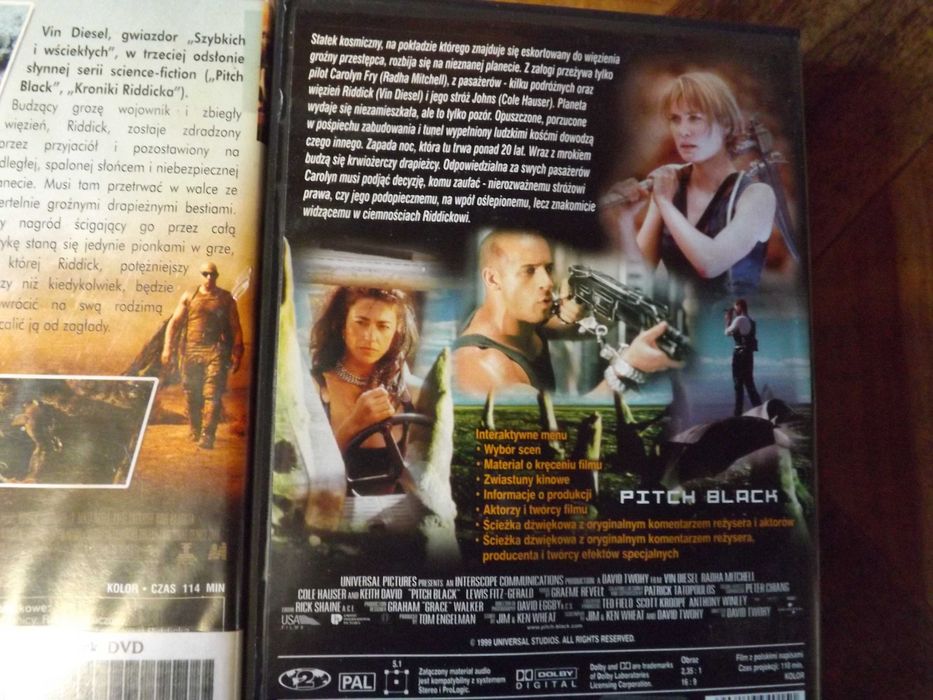 Kroniki Riddicka Pitch Black film dvd