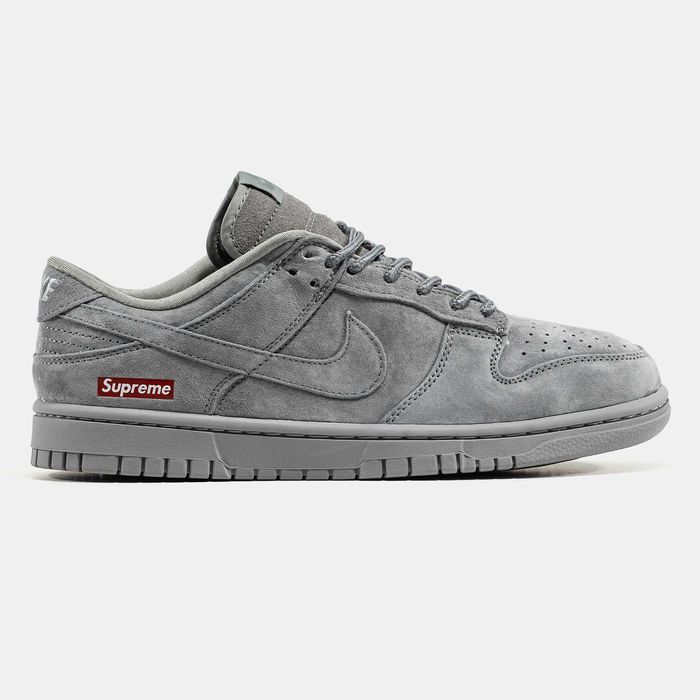 Кросівки Nike SB Dunk Low x Supreme Grey premium