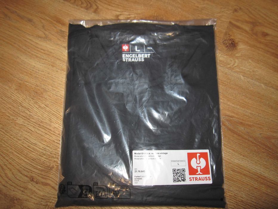 Koszulka męska t-shirt ENGELBERT STRAUSS ventura vintage L czarna