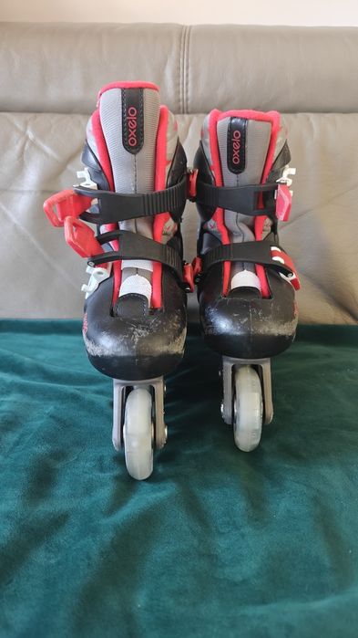 Rolki Oxelo Play 5 ze świecącymi kółkami. Roz 28-30