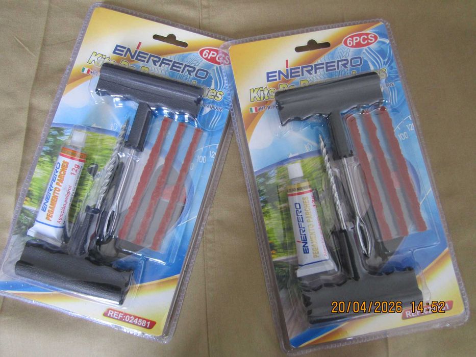 Kit Profissional de Reparação de Furos em Pneus
