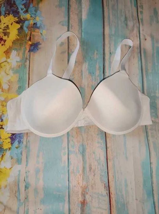Kremowy ecru biustonosz fiszbiny push up rozmiar 85 C