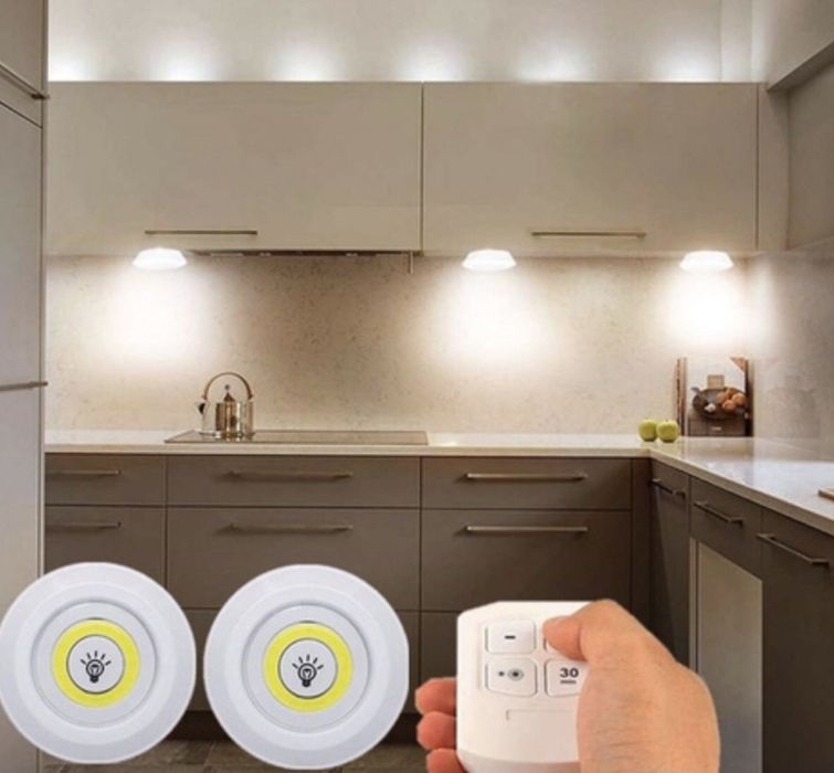 Luzes Led sem fio com controle remoto