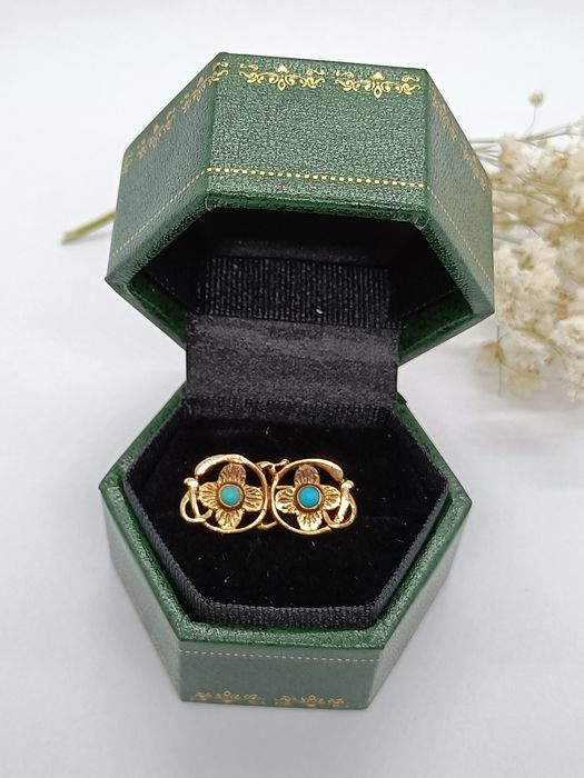 Broszka vintage ze złota, złoto pr 585