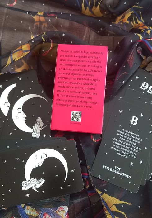Baralho de Cartas: Oráculo espiritual em espanhol - "Mensajes de Número de Ángel"