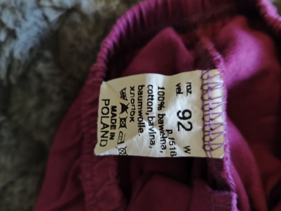 Krótkie spodenki dla dziewczynki rozmiar 92