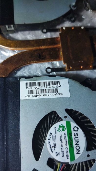 Система охолодження ноутбук Asus N550; Asus N750 13NB00K1AM100-1