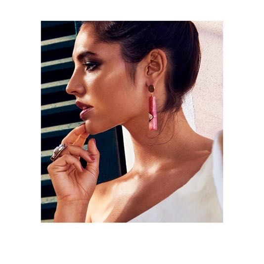 Brincos Calm Rosa Salmão NOVOS