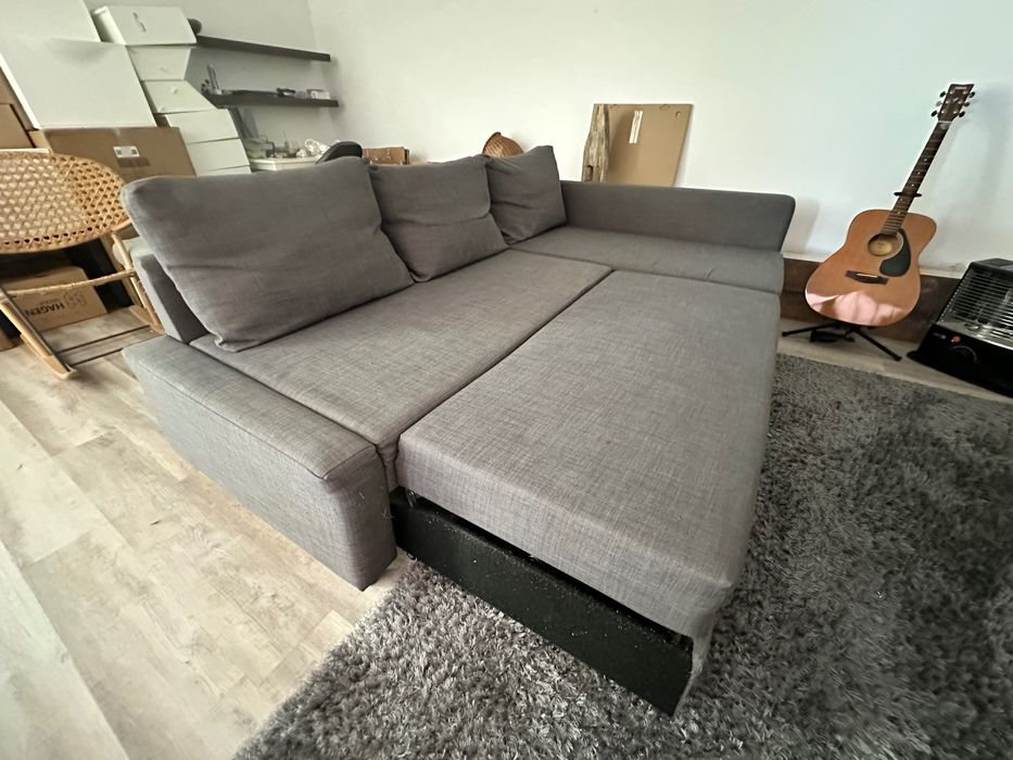 Sofá cama de canto com arrumação FRIHETEN IKEA