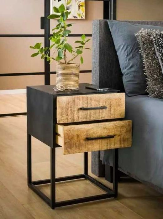 Stolik nocny industrialny/Loft