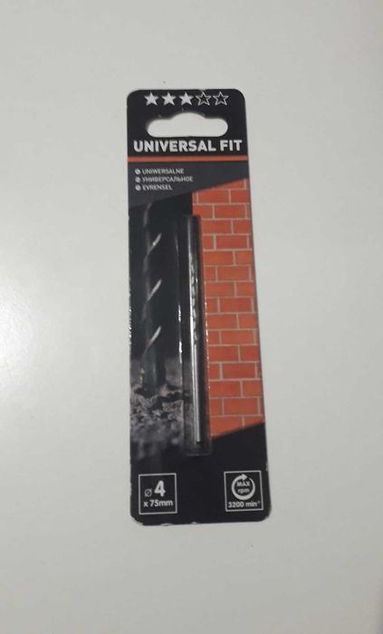 Wiertło do betonu universal fit wiertło uniwersalne 4 x 75 mm