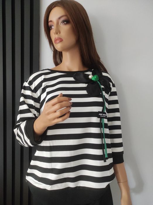 Bawełniana bluzka damska  marki Megi w rozmiarze s/m - l/xl