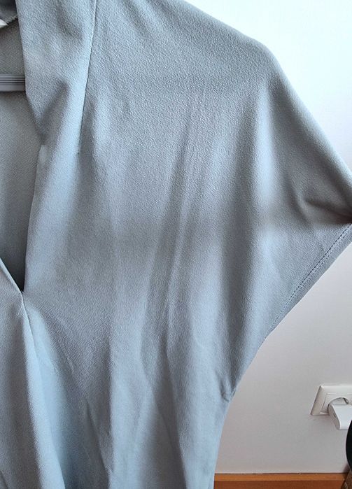 Blusa azul esverdeada H&M, tamanho XS