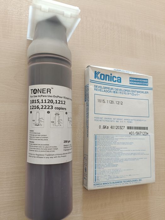 Toner i developer do Konica Minolta