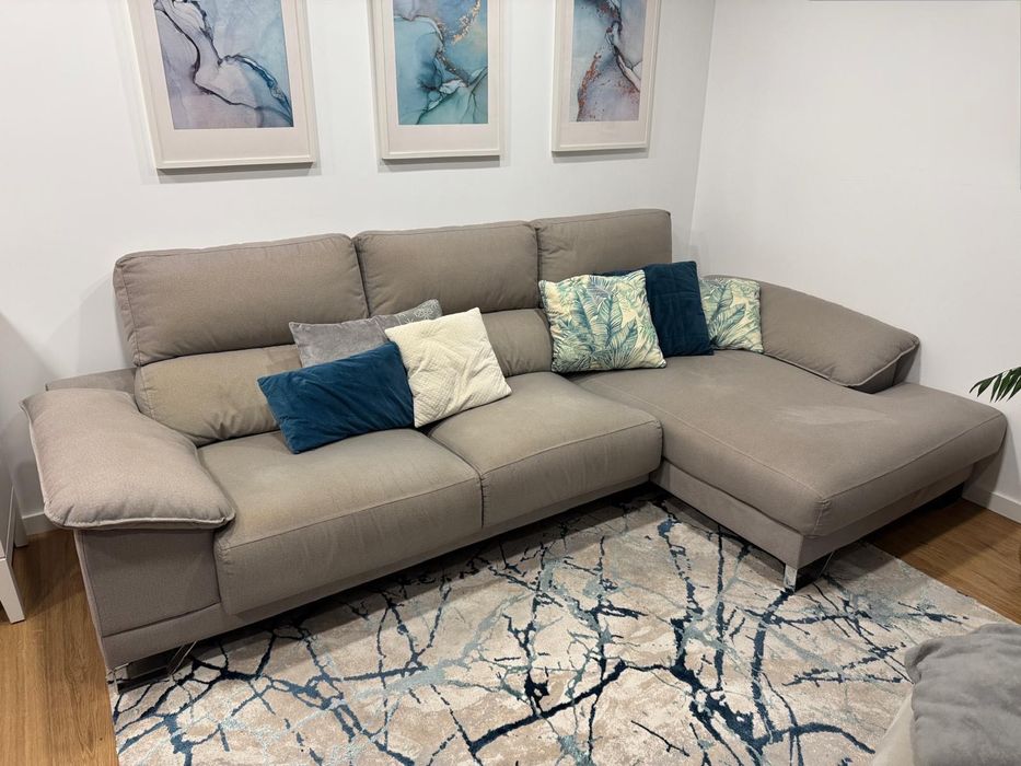 Sofá Chaise Longue Moderno 3m x 1,65m | Bom Estado