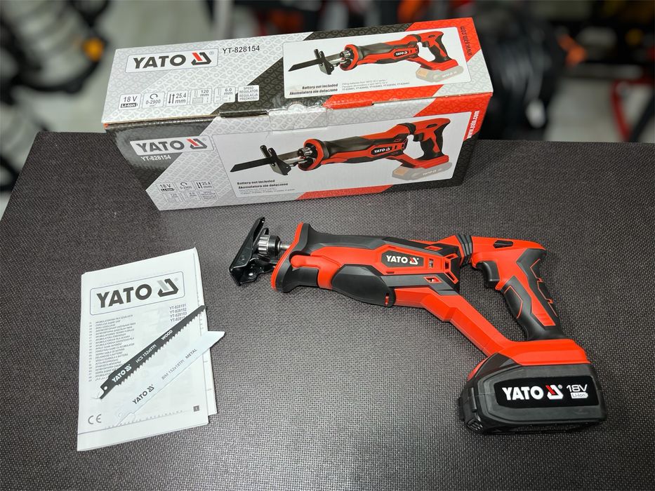 Сабельная пила аккумуляторная YATO YT-828154 (без АКБ и ЗУ)