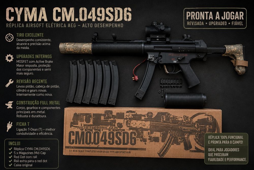 Airsoft MP5 SD6 full metal