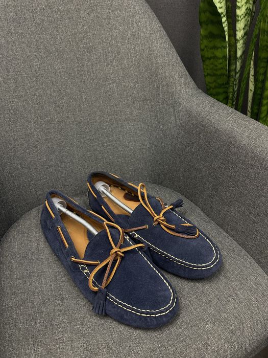 Оригінальні замшеві лофери polo ralph lauren  anders suede loafer