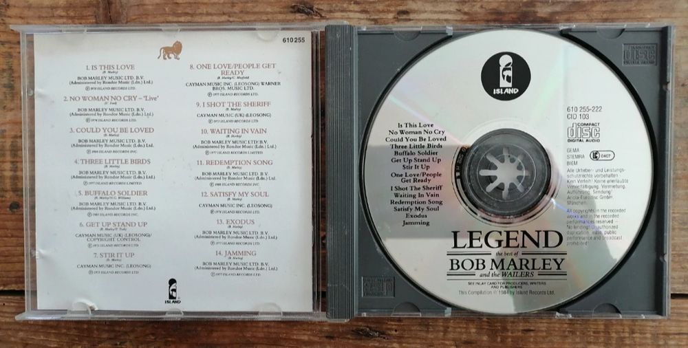 CD Bob Marley - Legend