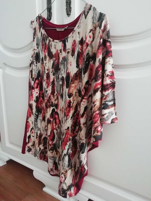 Túnica camisola estampada assimétrica, Salsa S