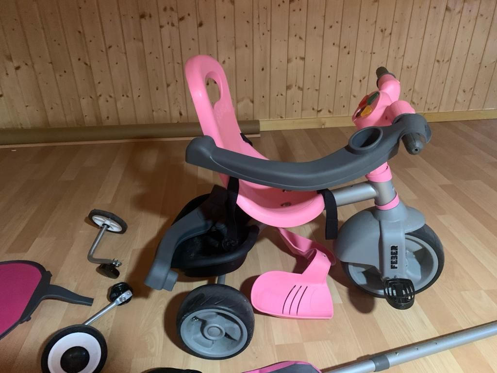 Triciclo Evolutivo Baby Plus Music Rosa