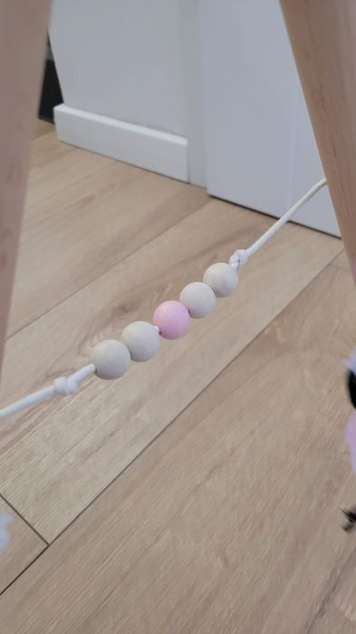 Stojak edukacyjny Baby GYM Pink Happy hippo