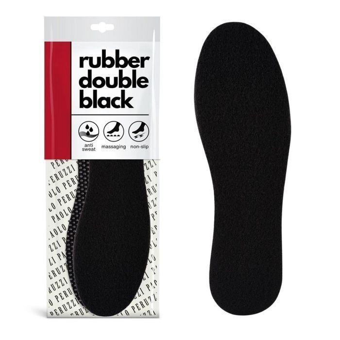 R. 46  - Wkładki podgumowane Rubber Double Black Paolo Peruzzi 12W46