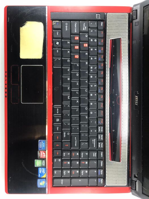 ноутбук msi gx740 на запчасти
