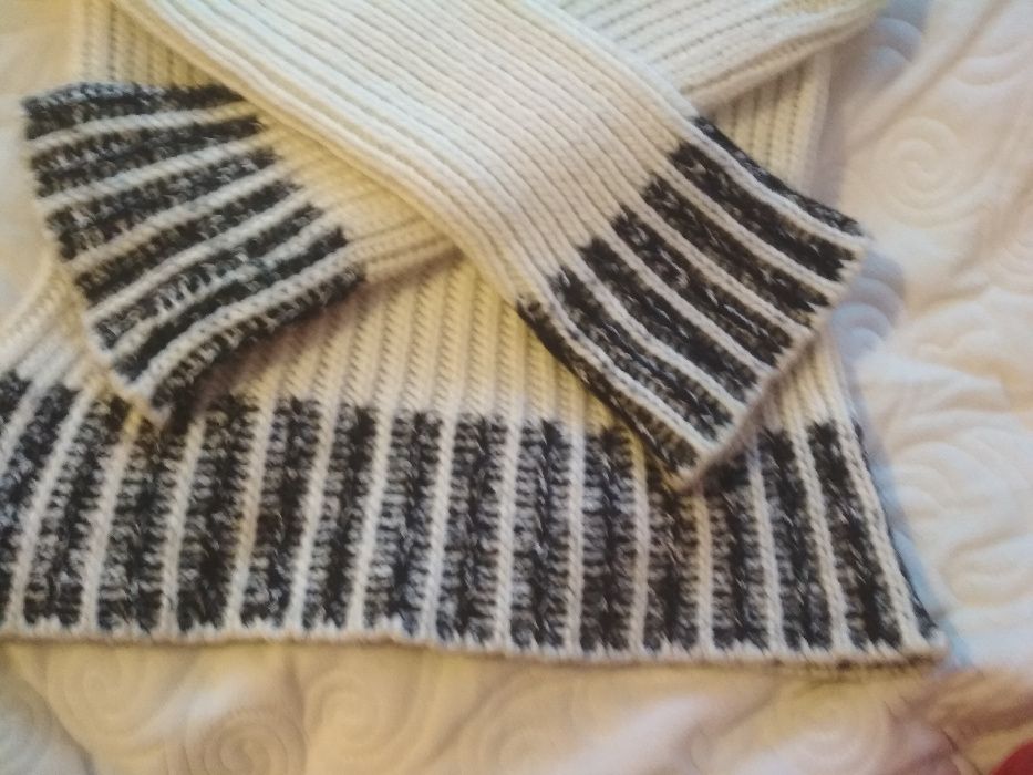 Sweter ciepły wełniany r.34