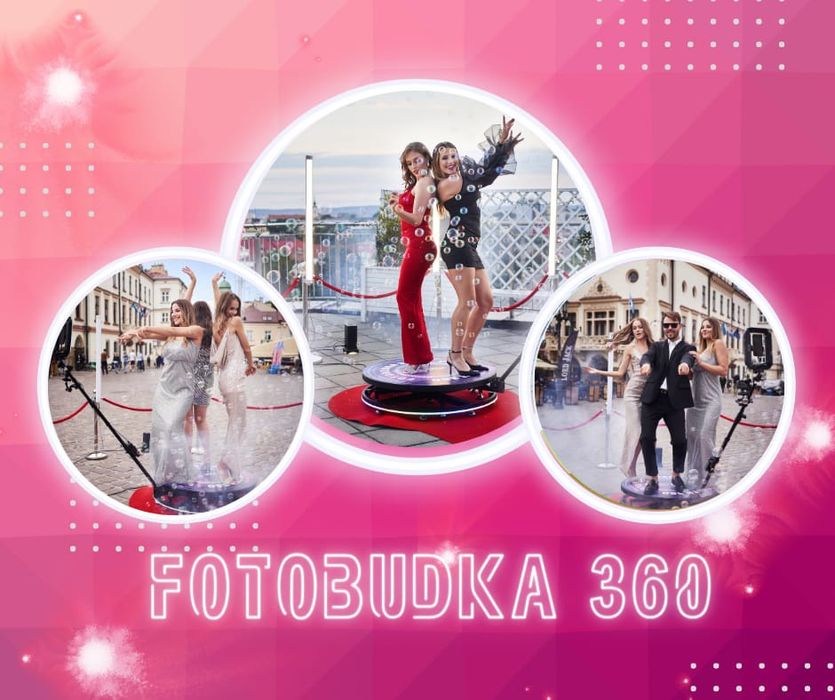 Fotobudka 360/fotobudka/FOTOBOX/ciężki dym/love/dojazd do ślubu