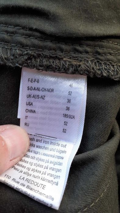 Calções cargo verdes 46