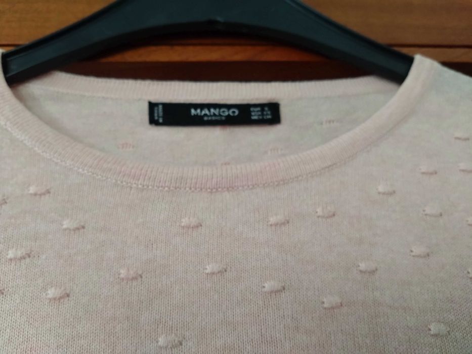 Camisola rosa claro Mango
