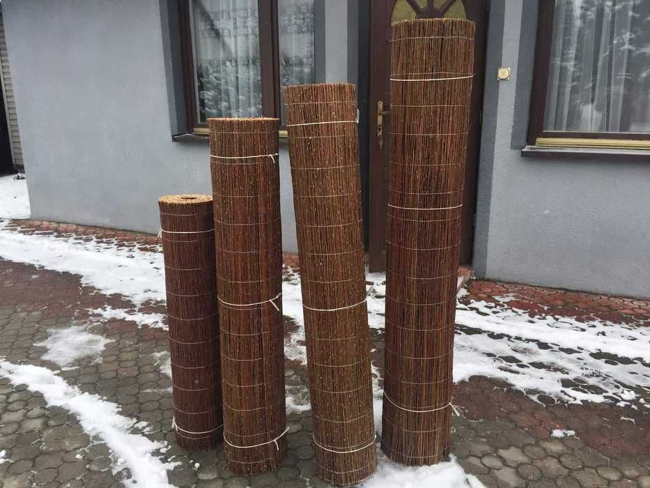 Mata wiklinowa 1.3x5m PREMIUM płoty z wikliny maty wiklinowe wiklina