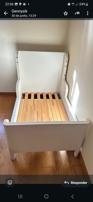 Cama crianca ajustavel 1,50-190