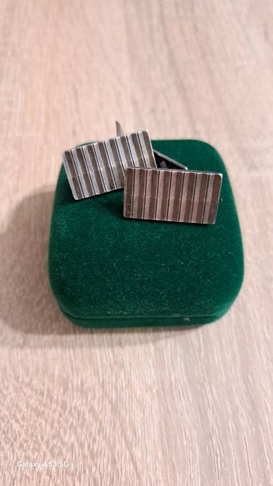 Srebrne spinki do mankietów 925 OKAZJA