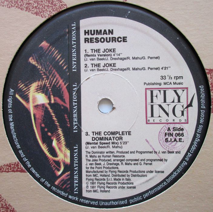 Human Resource - - - - - The Joke - - - - - Maxi Single