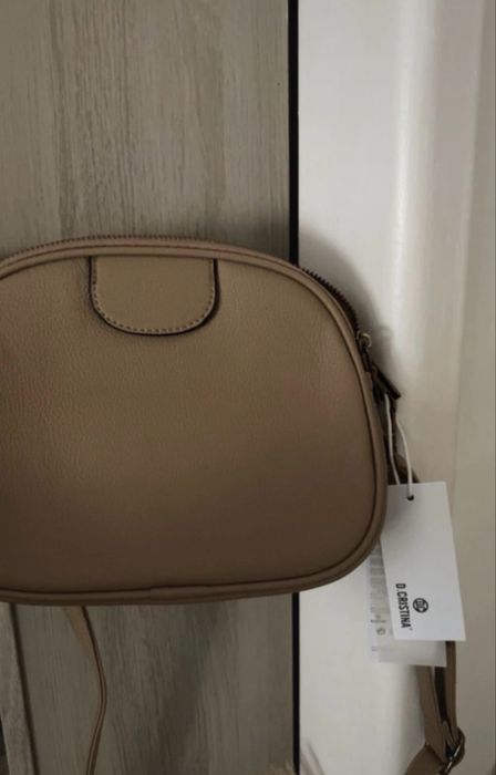 Torebka beżowa/brązowa listonoszka D.Cristina