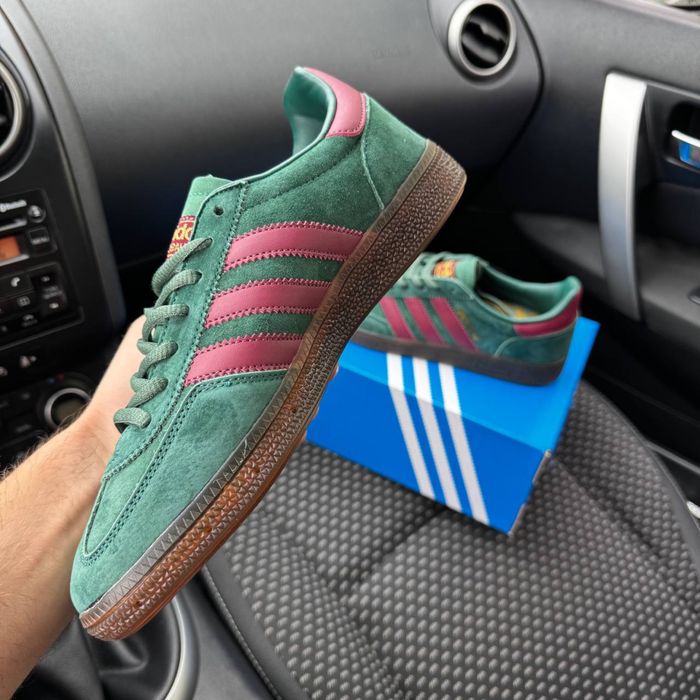 Чоловічі кросівки адідас спезиал зелені Adidas Spezial Green Red