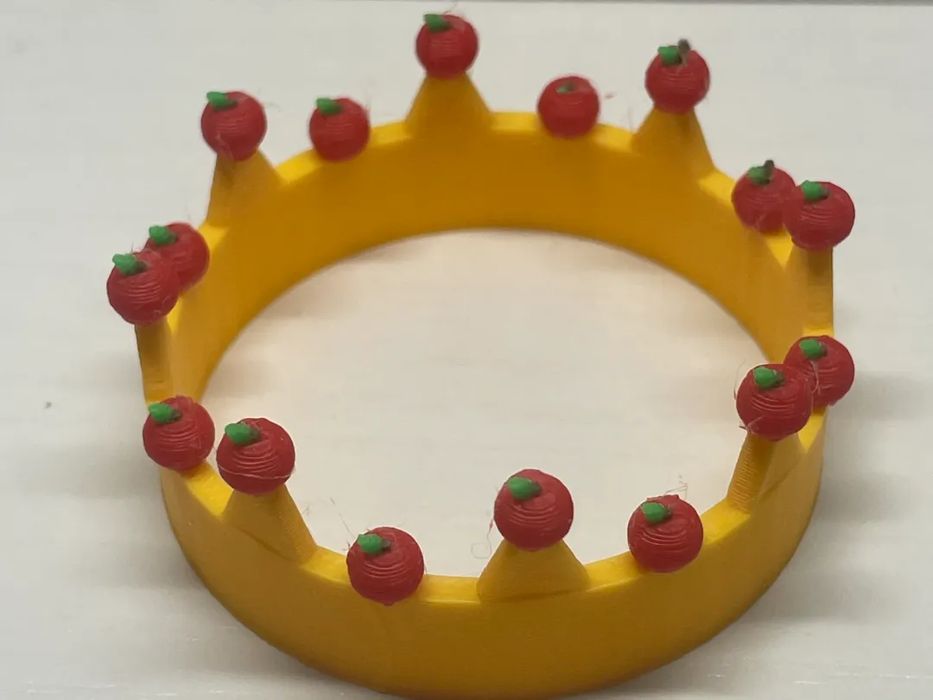 Coroa Decorativa para Garrafa de Maçã