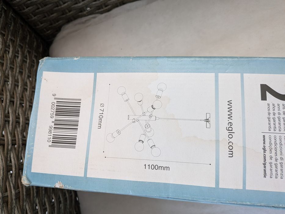 Vendo candeeiro suspenso do Leroy Merlin 50 novo em  caixa