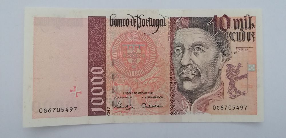 Nota de 10000 escudos infante D Henrique