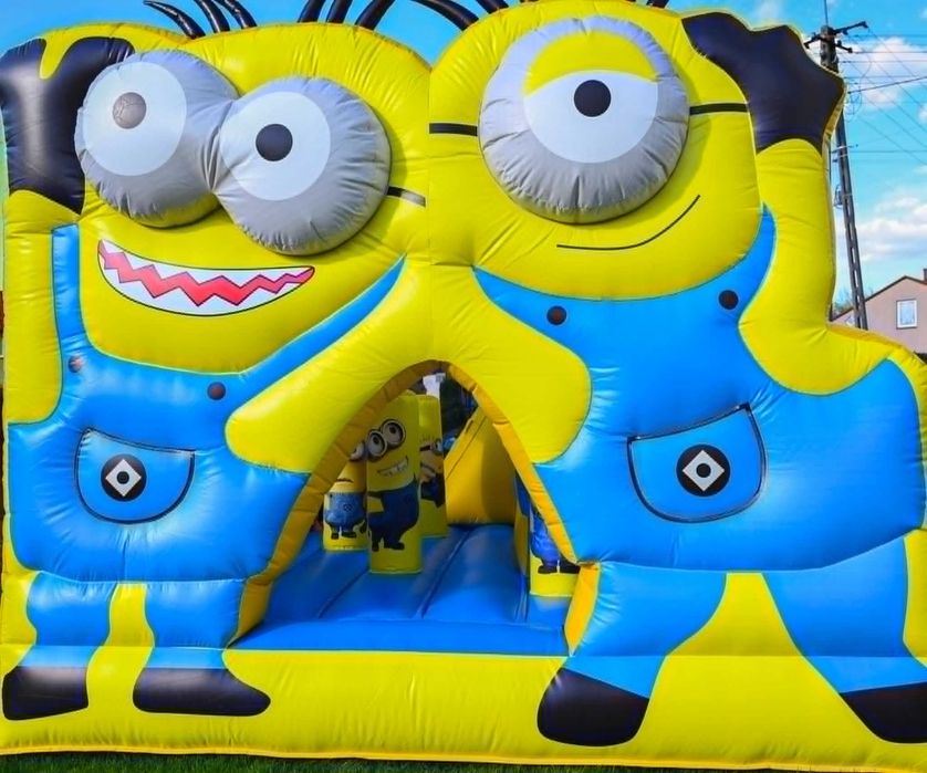 Wynajem Dmuchańców Duża Zjażdżalnia + Minionki
