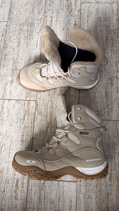 СТАН! Оригінальні зимові черевики Salomon Waterproof / Унісекс (Розмір 39 1/3)